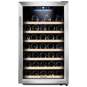 4.2 Cu.ft 50 Bottle Best Wine Fridge Cabinet Single Zone Wine Cooler Refrigerator